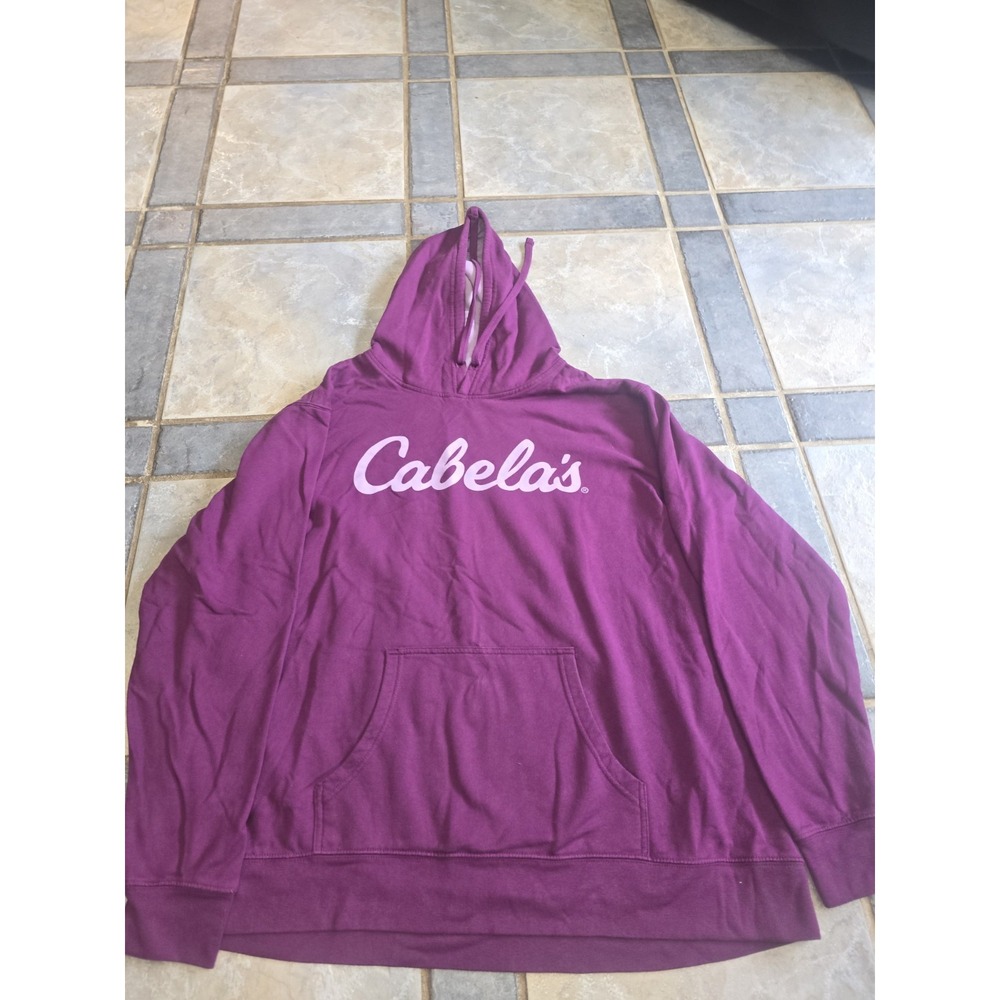 Cabela's Hoodie, Women's Size 2XL,‎ Purple, Long Sleeve, Pullover